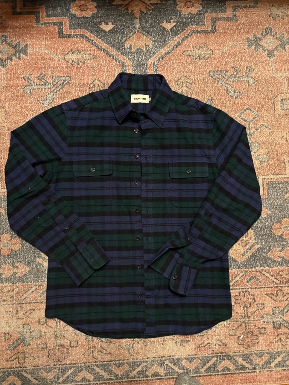 Taylor Stitch Yosemite Blackwatch Plaid S (38)